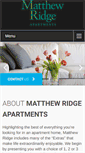 Mobile Screenshot of matthewridgeapts.com