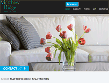 Tablet Screenshot of matthewridgeapts.com